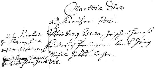 Eintrag im Gültbuchbuch von 1684 Bd.83 Fol.403