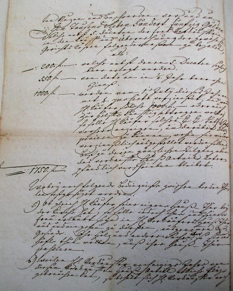 Kauf-Brief 1796